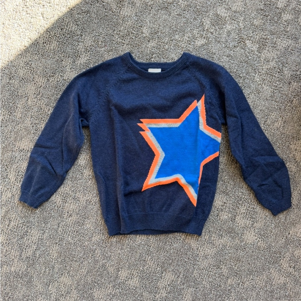 Egg by Susan Lazar Navy Sweater with Star Design